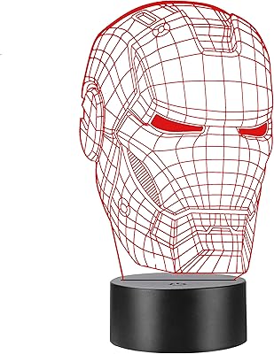 Iron Man Marvel 3D Table lamp Cartoon 3D Multicolor night light Flash Iron Man Iron Man Face Tactile Remote control.. Buy better with DIAYTAR Nigeria — the ultimate e-commerce platform in Nigeria.