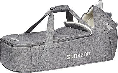 Portable foldable travel bed Sanveno, baby bed and tilting armchair, laptop foldable bed, bedside bed, washable bed, newborn travel bed from 0 to 12 months - gray.. DIAYTAR NIGERIA: Making online shopping accessible with affordable prices and nationwide delivery service.