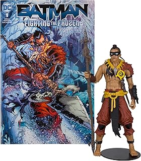 McFarlane Toys - 7 -inch DC DC Robin figurine Page Punisher with Batman Comic.. DIAYTAR NIGERIA: Where shopping is affordable, selection is vast, and delivery is always reliable.