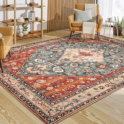 Tribal carpet La Home Boho - Sweet 6x9 carpet for bedroom, dining room, washable personal interior carpet for living room, printed carpet that does not fall for classroom and office for apartment and university dormitory, brown.. DIAYTAR NIGERIA: Your trusted partner for affordable online shopping with reliable delivery timeframes.