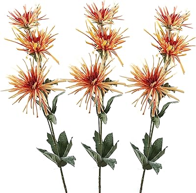 Lily's Garden Spider Mom Artificial Flowers 32 Inch Real Touch 9 flowers pack of 3 (orange).. No hidden costs, no long delays — just DIAYTAR Nigeria convenience.