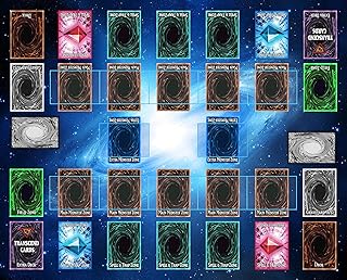 DUEL DUEL PAGE PAGE Pour 2 players-Rubber game mat 53 cm x 63 cm (blue galaxy pattern) compatible with yu-gi-oh! TCG.. DIAYTAR NIGERIA brings a world of products to your fingertips with affordable prices and quick delivery.