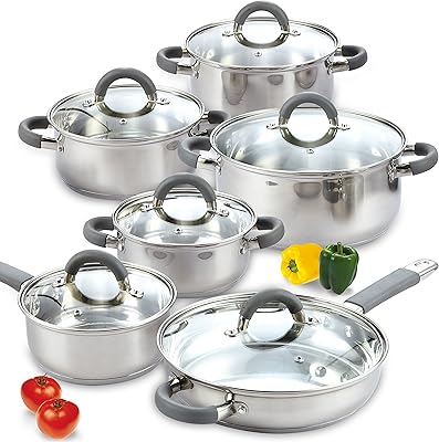 Cook in Home Kitchen Battery In Significant Stainless Steel 12 Pieces 2410.. Your shopping dreams realized through DIAYTAR NIGERIA's affordable platform with reliable delivery times.