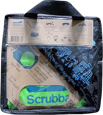 Set of scrubbba 2.0 laundry bags, portable laundry system for hotels, travel washing lights, mini ecological bag for camping.. Experience shopping freedom with DIAYTAR NIGERIA's vast selection and 5-8 day nationwide delivery service.