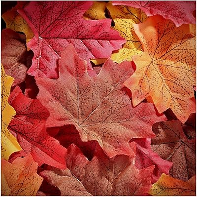 Wallen 300 pieces artificial maple sheets of colored autumn mixed for weddings, events, scrapbooking, Thanksgiving decorations (red).. DIAYTAR NIGERIA: Your affordable gateway to thousands of products delivered within a week.