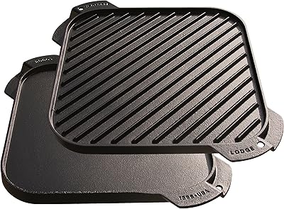 Gril/Reversible heating plate in lodge lodge3, 10.5 inch, black.. Your ultimate shopping destination, DIAYTAR NIGERIA combines extensive selection with affordable shipping.
