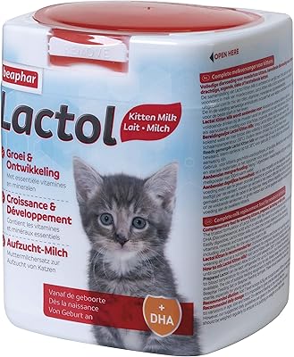 Beaphar - maternity milk in Lactol powder, rich in DHA and source of protein for unwanted kittens or sick elderly cats, 500 g.. Your shopping aspirations fulfilled at DIAYTAR NIGERIA with competitive prices and reliable delivery.