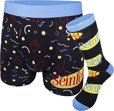 Set of classic Boxer Seinfeld socks - Combined set of socks and underwear for men - Bas and socks Jerry, Kramer, George and Elaine.. Shop for less and receive more with DIAYTAR NIGERIA's expansive e-commerce platform and nationwide delivery.