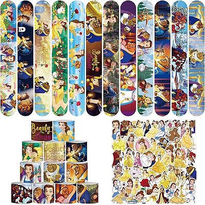 Nwanton 86 pieces of party gifts Beauty and the beast includes a beautiful princess bracelet and stickers for birthday party decorations on the theme of Beauty and the Beast... Your shopping journey simplified with DIAYTAR NIGERIA's vast selection and budget-friendly shipping.