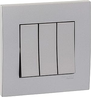 Schneider Electric KB33R_1_as VIVACE SILVER - Unidirectional panel switch to 3 groups - 16AX - Silver.. Shop smarter with DIAYTAR NIGERIA's vast product range and budget-friendly delivery within the week.