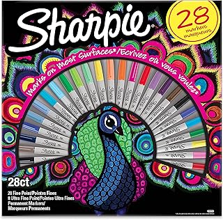Set of permanent Sharpie markers | Assortment of exclusive colors | Fine and ultra -fine points | 28 pieces.. Discover why DIAYTAR NIGERIA is the smart shopper's choice for affordable products delivered nationwide.