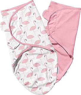 Moon organic swaddling scan. light. Breathable. Package of 2, infant, newborn. Pink flamingo print. 0 months and more, MNNSWMT26.. DIAYTAR NIGERIA brings the nation's largest product catalog to your doorstep at prices you'll appreciate.