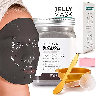 Mask with brown bamboo charcoal jar, elastic facial mask for facial care | Set of hydrating masks for skin care, 23 fl oz.. Shop with ease at DIAYTAR NIGERIA and enjoy our extensive product range delivered at affordable rates.