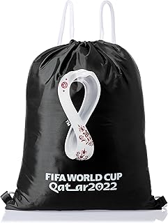 Sports bag printed with tightening cord of the FIFA World Cup, Qatar 2022, for the gym, black, size 37x47 cm, 700130.. DIAYTAR Nigeria brings you closer to everything you need — fast delivery, low costs, and variety.