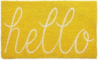 Dii hello coir mop in durable non -slip fiber for exterior/interior, animals accepted, 18 x 30, yellow.. Skip the lines and shop online — DIAYTAR Nigeria delivers to your door in days.