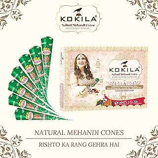 Kokila package of 12 coloring cones in henna paste 100.. DIAYTAR NIGERIA transforms online retail with unbeatable prices and consistent delivery timeframes.