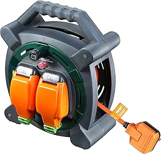 Masterplug HLP2013/2IP Masterplug exterior coil reel, 2 dots, 20 meters, orange and green.. Join the movement — fast, affordable shopping only at DIAYTAR Nigeria.
