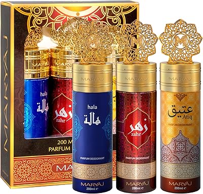 Maryaja oriental corporal deodorant gift box for unisex pack of 3.. Shop the smart way with DIAYTAR Nigeria — fast delivery, affordable everything.