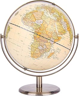 Ancient metal globe Axers 20 cm with bronze base - 360 degree rotation in all directions - Decor of an educational/geographic/modern office - for the school, the house, the office.. Nigeria's most diverse e-commerce platform delivers quality and affordability to your doorstep in 5-8 days.