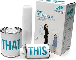 Ideapaint White paint kit dry for the house, 40 m2 | Transform any surface into a superior quality whiteboard surface.. Experience the future of online shopping with DIAYTAR NIGERIA's extensive product range and competitive pricing.