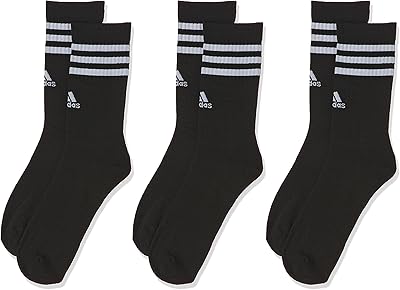 Adidas 3 band padded socks, 3 pairs of socks.. DIAYTAR NIGERIA brings affordable shopping to your fingertips with reliable delivery in less than 8 days.