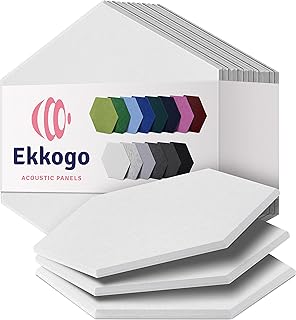 High density soundproofed panels Ecogo 12 pieces 12 "x 10" x 0.4 " - [Hex white].. DIAYTAR NIGERIA combines the largest product selection with affordable prices and reliable delivery.