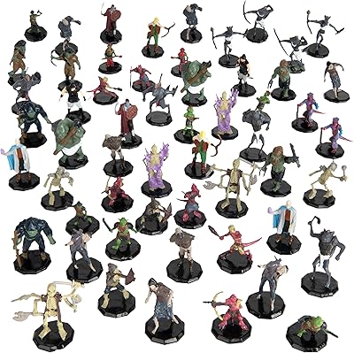 56 Fantastic figurines painted - All unique designs - hexagonal size of 1 "Compatible with the dungeons of the MDN and the Pathfinder and RPG table games - with goblins, gold, gnolls, skeletons and more ..... Experience shopping freedom with DIAYTAR NIGERIA's vast selection and dependable nationwide shipping.