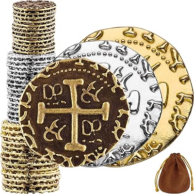 Pirate parts 36 pieces of treasure in silver and gold bronze.. DIAYTAR NIGERIA: Your affordable marketplace with reliable 5-8 day shipping across Nigeria.
