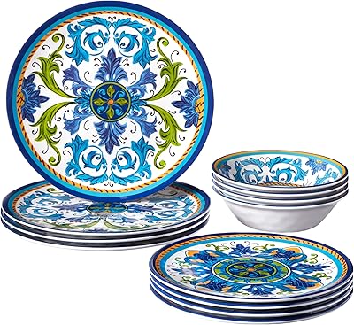 Set of covers 12 pieces in melamine Lucca certified international.. For everyday items and more, trust DIAYTAR Nigeria.