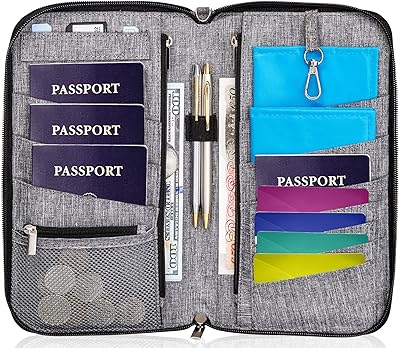 Portfolio for luxury family passport worth, RFID, gray, large, RFID portfolio rack.. DIAYTAR NIGERIA: Your one-stop e-commerce destination with affordable prices and nationwide delivery in 5-8 days.