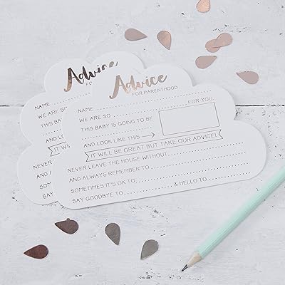 Advice cards for prenatal party ginger ray cloud and pink gold - 10 pieces.. Affordable shopping made easy on DIAYTAR Nigeria, with fast delivery from 5 to 8 days.