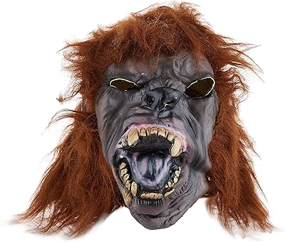 Wolf costume mask for Rubie's woman with Wolf-Garou hair.. DIAYTAR NIGERIA: Where quality meets accessibility with affordable prices and prompt shipping.