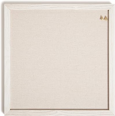 U Brands display table in rustic linen, white wooden frame, office supplies, with bugs, 14 "x 14".. Navigate through thousands of products at pocket-friendly prices with DIAYTAR NIGERIA's easy-to-use platform.