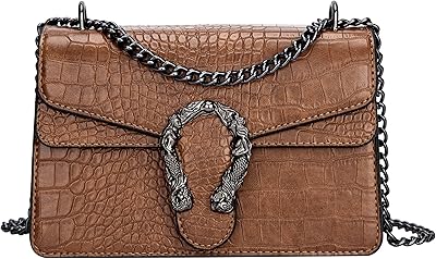 Chain shoulder bags for women - Textured printed leather handbags snake skin, luxury evening pockets.. Experience the convenience of boundless shopping with DIAYTAR NIGERIA's affordable platform and quick shipping.