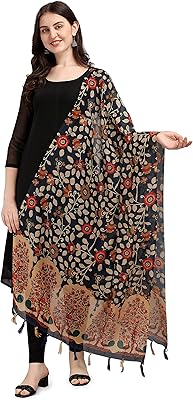Kalamkari Vazers scarf for women, numerically printed in mondi silk (length: 2.30, width: 36 "), 2.30 mts.. DIAYTAR Nigeria — the online store where variety meets value.