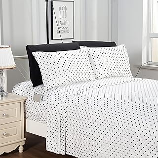 6 -room bed set Delilah Polkadot by Elegant Comfort, resistant to discoloration and folds, sheets with a deep pocket 1,500 threads with smart pockets, pea bed, queen, white.. Nigeria's most loved e-commerce platform delivers affordable shopping solutions to your doorstep.