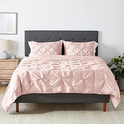 Amazon basics pleated bed cover, double/queen waist, blush.. DIAYTAR NIGERIA brings the market to your fingertips with affordable prices and prompt delivery service.