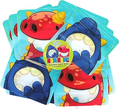 Reusable LED snack bags for weaning babies, for children, toddlers, school snacks, pack of 10 - new improved zipper.. DIAYTAR NIGERIA: Connecting Nigerians with affordable products through our expansive e-commerce platform.