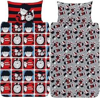 Beano Dennis & Gnasher Reversible Single/King Size Print Bed Print (Simple Duvet Cover).. DIAYTAR NIGERIA delivers on our promise of variety, affordability, and prompt nationwide shipping.