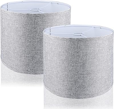 Set of 2 cylindrical lampshades for 13x13x10x10 fabric table lamps in fabric.. Discover the convenience of DIAYTAR NIGERIA's vast e-commerce platform with delivery in just 5-8 days.