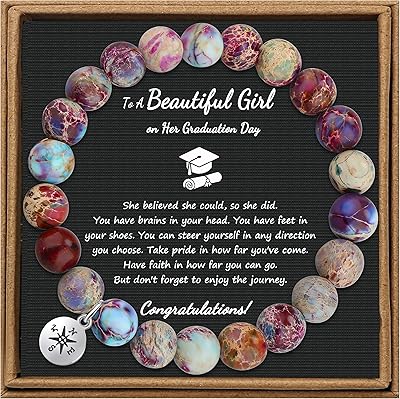 Goikoff Natural Stone Booch Bracelets For 2023 Diploma Discount Gifts for Women and Men with message card.. Affordable luxury and fast service — only on DIAYTAR Nigeria.