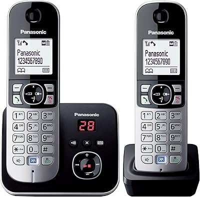 Panasonic KX-TG6822EB Wireless DECT Wireless telephone kit with answering machine.. From big brands to everyday basics — DIAYTAR Nigeria has you covered.