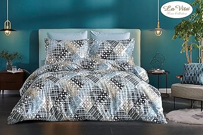 Lavita King size 6-piece duvet set, Super soft cotton microfiber duvet cover 240x260cm, Bed set: 1 sheet-housse 200x200+30cm, 2 pillowcases 50x70cm, 2 pillowcases 50x 70 (Alicia-009).. Find everything you need at prices you'll love with DIAYTAR NIGERIA's comprehensive e-commerce platform.