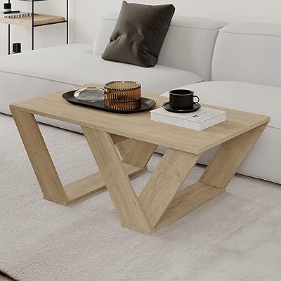 Decorative coffee table of bibra in engineering wood ideal for the living room the office and others.. Shop from our extensive catalog at DIAYTAR NIGERIA and enjoy doorstep delivery in just 5-8 days.