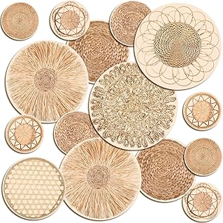 15 pieces of modern round wall stickers to take off and stick for Boho basket, for the house, the office, the living room, the bedroom (cute design).. Say goodbye to long wait times — DIAYTAR Nigeria ships in just 5–8 days!