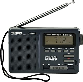 Digital radio FM MW SW TECSUN DR-920C (Black).. Click, pay, receive — DIAYTAR Nigeria makes online shopping seamless.