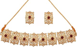 Magnificent Indian wedding necklace Bollywood, complex crafts, colorful white rhinestones, set of wedding necklaces for women, silver gold color, metal metal.. From tech to toiletries, DIAYTAR Nigeria delivers without delay.