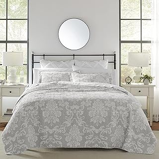 Laura Ashley Home Reversible Cotton Reversible Bed Set with matching pillowcases, light interior decoration, perfect for all seasons, very large bed, Venetian gray.. Navigate through thousands of products at pocket-friendly prices with DIAYTAR NIGERIA's easy-to-use platform.