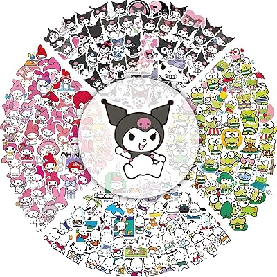 200 Kawaii cartoon stickers, Kurome My Melody Kirubi Pushaku Kurome stickers for children and adolescents.. Save time and money with DIAYTAR Nigeria’s online store.