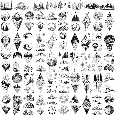 22 leaves of temporary mountain tattooing stickers including a false.. Experience shopping satisfaction with DIAYTAR NIGERIA's vast selection and nationwide delivery service.